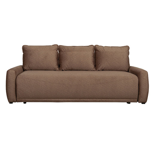 Canapea Extensibila Lea, 3 Locuri, Lada Depozitare, Maro, 225 Cm