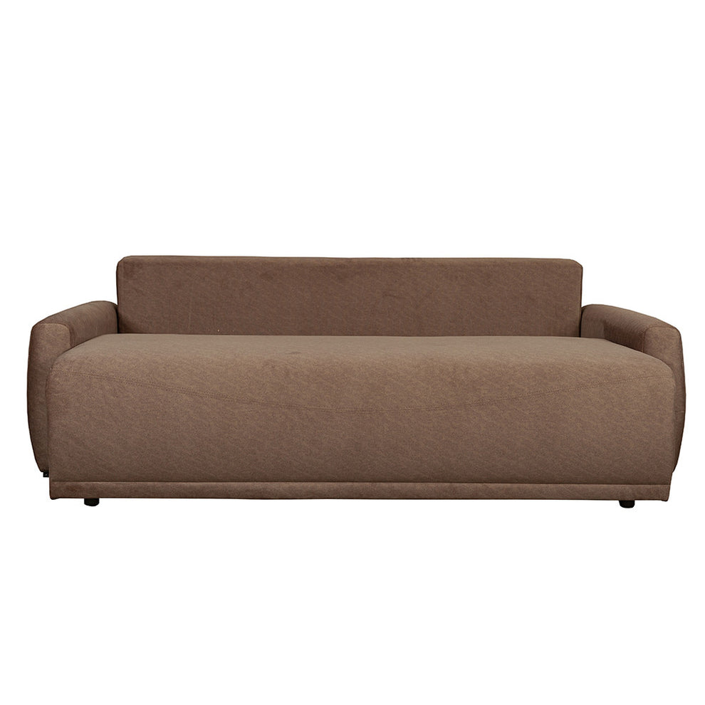 Canapea Extensibila Lea, 3 Locuri, Lada Depozitare, Maro, 225 Cm