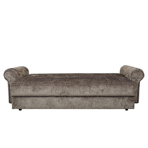 Canapea Extensibila Venezia, 3 Locuri, Lada Depozitare, Gri, 244 Cm