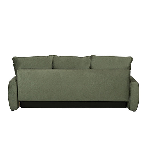 Canapea Extensibila Lea, 3 Locuri, Lada Depozitare, Verde, 225 Cm