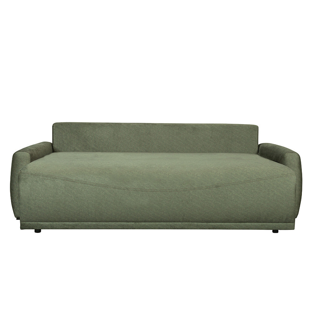 Canapea Extensibila Lea, 3 Locuri, Lada Depozitare, Verde, 225 Cm