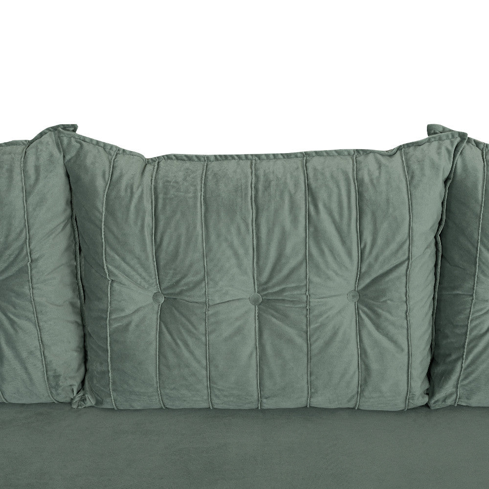 Canapea Extensibila Chic, 3 Locuri, Lada Depozitare, Verde, 242 Cm