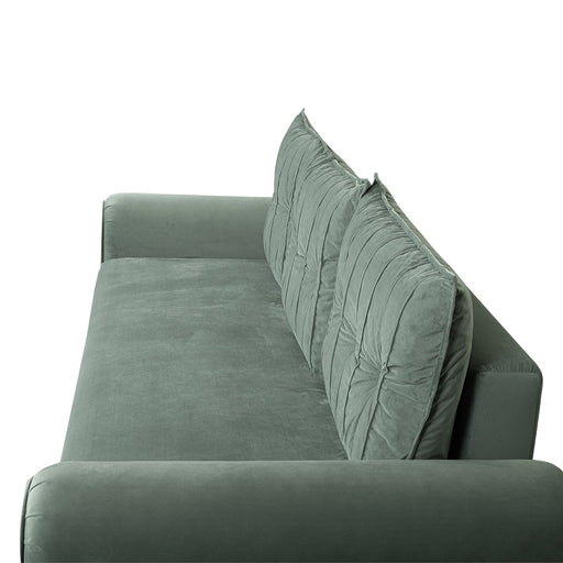 Canapea Extensibila Chic, 3 Locuri, Lada Depozitare, Verde, 242 Cm
