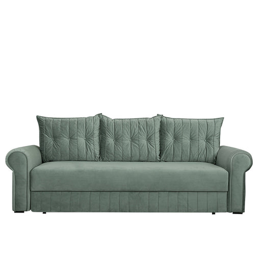 Canapea Extensibila Chic, 3 Locuri, Lada Depozitare, Verde, 242 Cm
