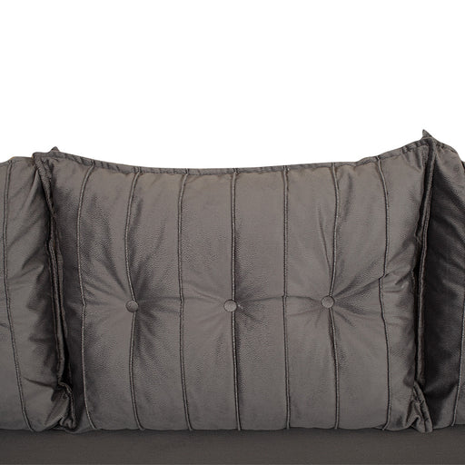 Canapea Extensibila Chic, 3 Locuri, Lada Depozitare, Gri, 242 Cm