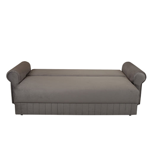 Canapea Extensibila Chic, 3 Locuri, Lada Depozitare, Gri, 242 Cm
