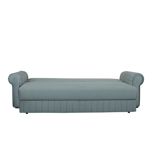 Canapea Extensibila Chic, 3 Locuri, Lada Depozitare, Albastru, 242 Cm