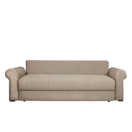 Canapea Extensibila Trendy, 3 Locuri, Lada Depozitare, Bej, 243 Cm
