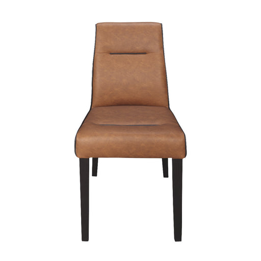 Set masa extensibila Fiona cu 4 Scaune, Brun inchis, 120/160 x 75.6 x 78 cm