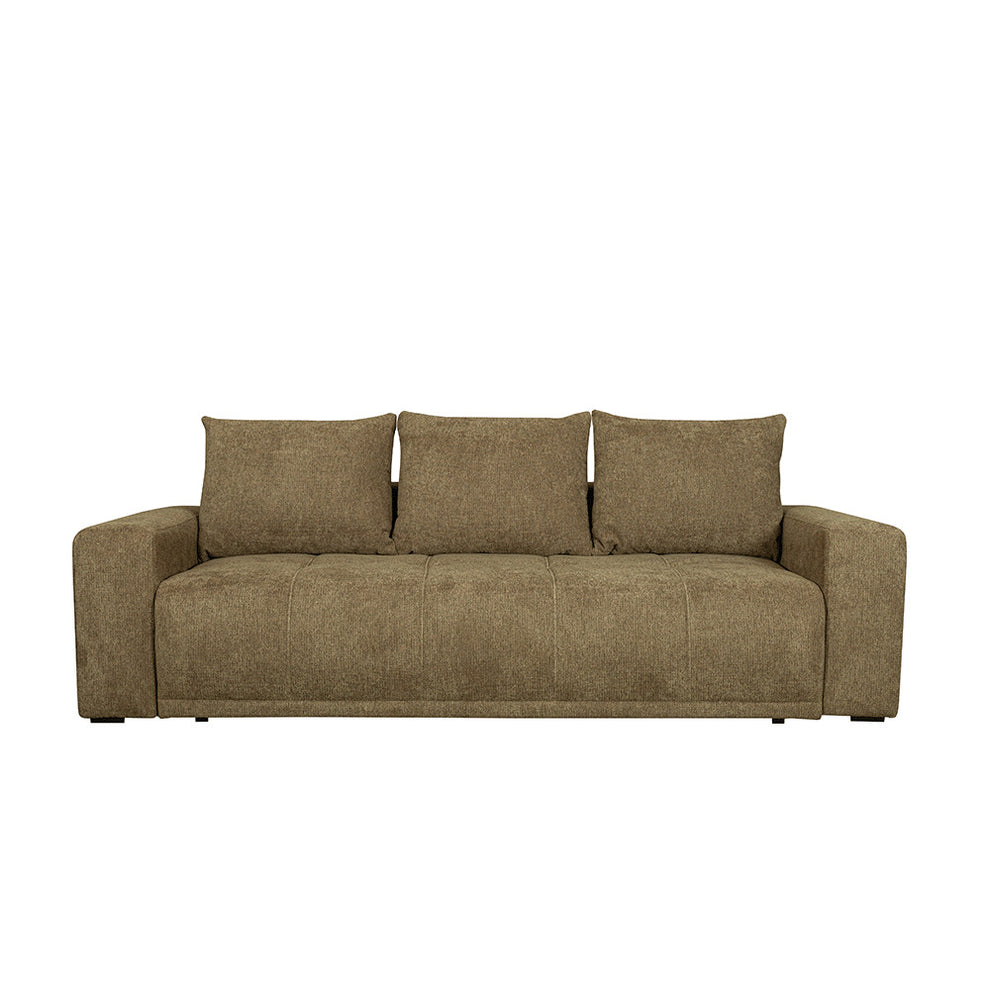 Canapea Extensibila Otis, 3 locuri, Lada Depozitare, Maro, 240 Cm