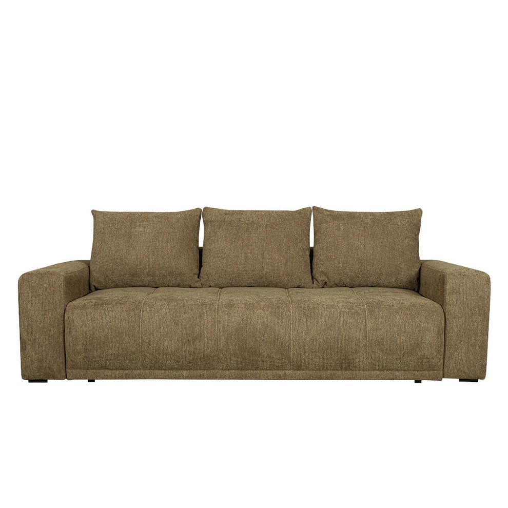 Canapea Extensibila Otis, 3 locuri, Lada Depozitare, Maro, 240 Cm