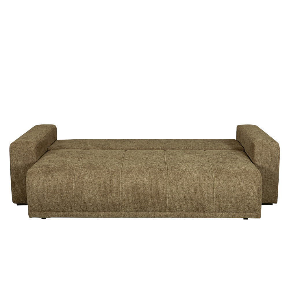 Canapea Extensibila Otis, 3 locuri, Lada Depozitare, Maro, 240 Cm