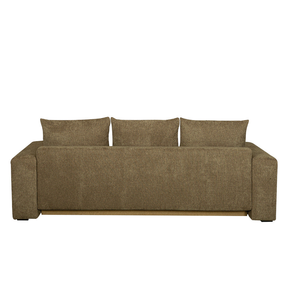Canapea Extensibila Otis, 3 locuri, Lada Depozitare, Maro, 240 Cm
