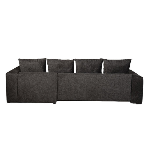 Coltar Extensibil Cu Otoman Dreapta Otis, 5 Locuri, Lada Depozitare, Gri Inchis, 280 Cm