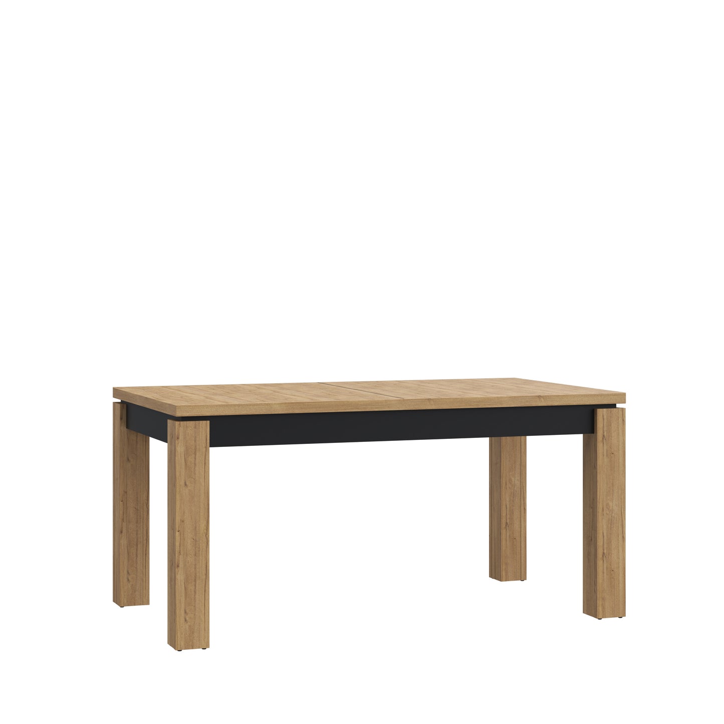Masa Extensibila Kaszimiro, Stejar Waterford Si Negru, 180.4 x 78.2 x 90.4 Cm