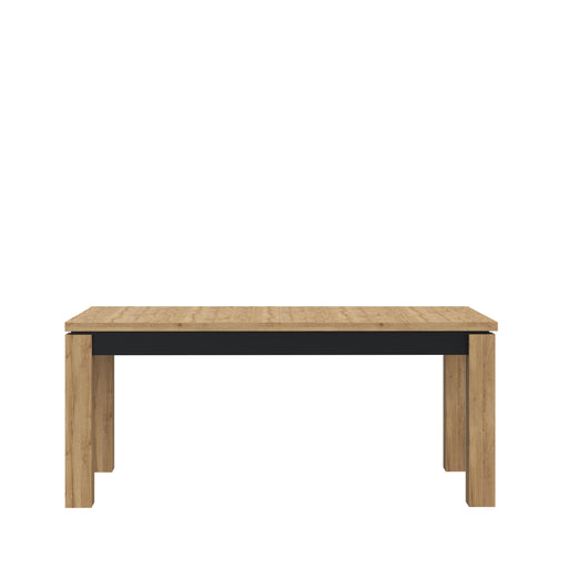 Masa Extensibila Kaszimiro, Stejar Waterford Si Negru, 180.4 x 78.2 x 90.4 Cm