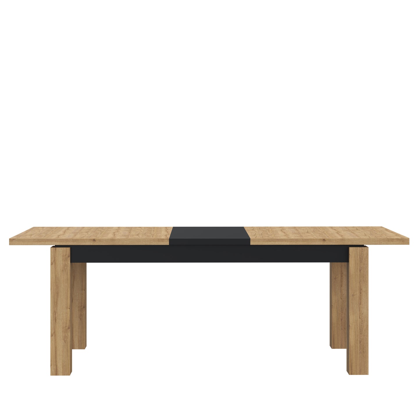 Masa Extensibila Kaszimiro, Stejar Waterford Si Negru, 180.4 x 78.2 x 90.4 Cm