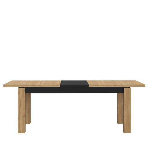 Masa Extensibila Kaszimiro, Stejar Waterford Si Negru, 180.4 x 78.2 x 90.4 Cm