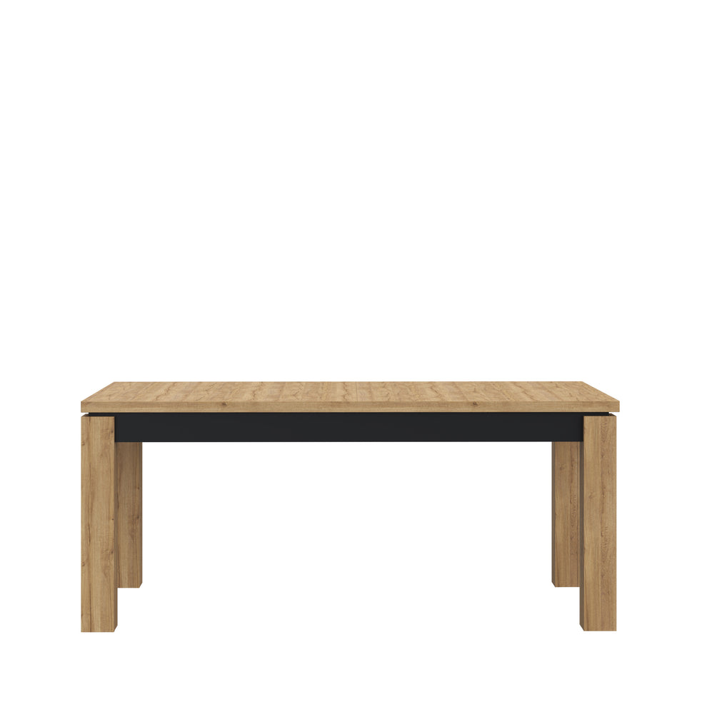 Masa Extensibila Kaszimiro, Stejar Waterford Si Negru, 180.4 x 78.2 x 90.4 Cm