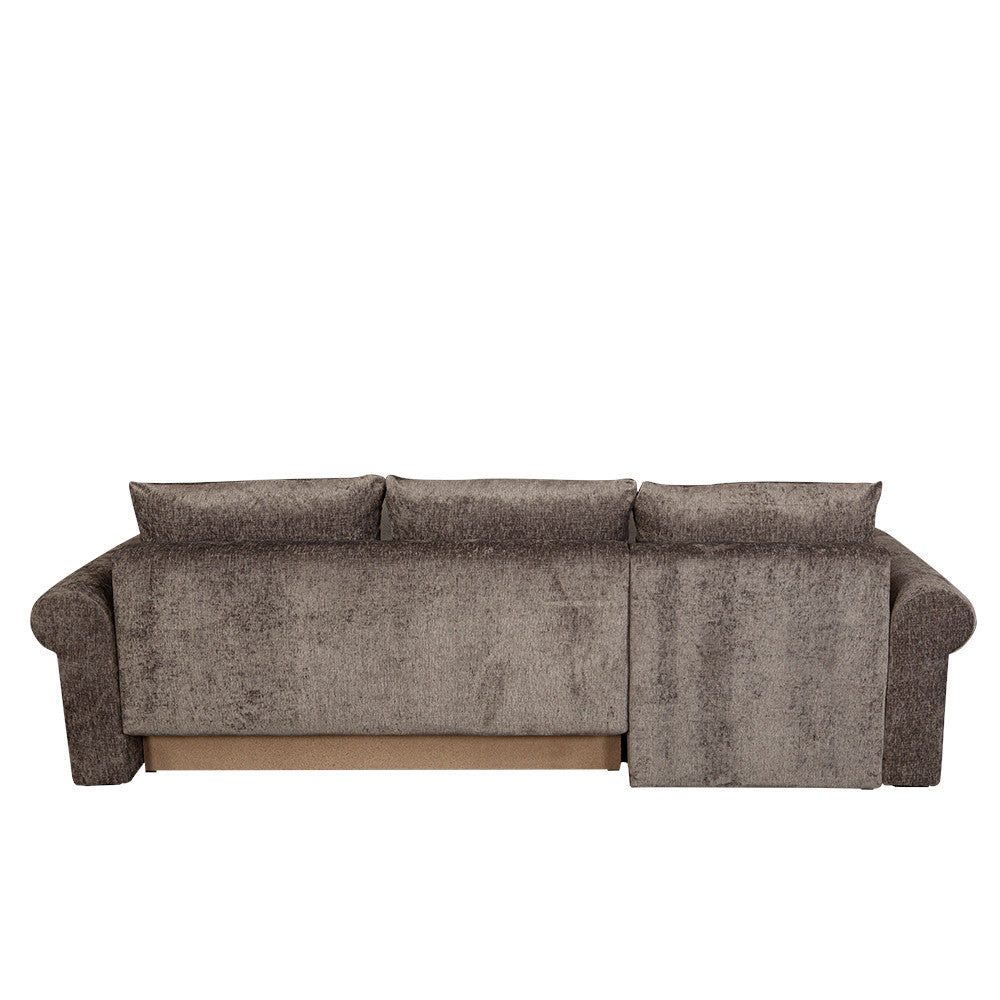 Coltar Extensibil Stanga Venezia, 5 Locuri, Lada Depozitare, Gri, 275 Cm