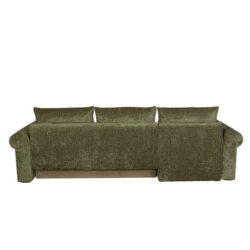 Coltar Extensibil Stanga Venezia, 5 Locuri, Lada Depozitare, Verde, 275 Cm