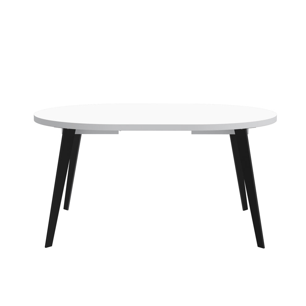 Masa Rotunda Extensibila Tabia Alb, 110/155 Cm