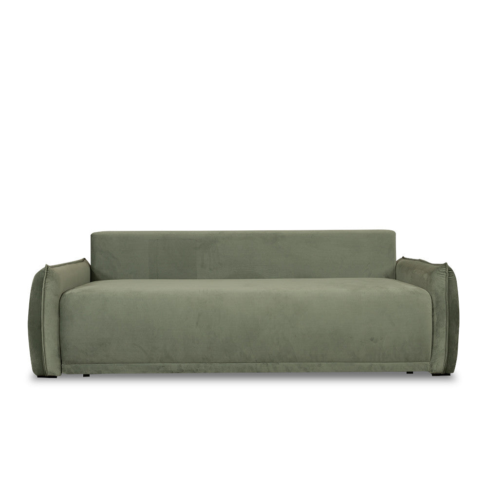 Canapea Extensibila Vida, 3 Locuri, Lada Depozitare, Verde, 225 Cm