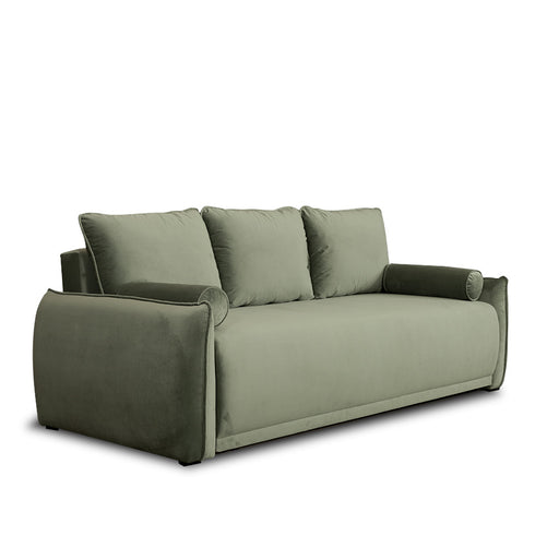 Canapea Extensibila Vida, 3 Locuri, Lada Depozitare, Verde, 225 Cm