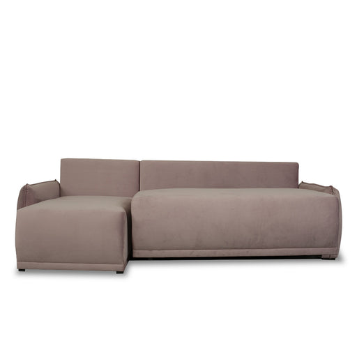 Coltar Extensibil Vida Interschimbabil Stanga/Dreapta, 5 Locuri, Lada Depozitare, Roz, 256 Cm