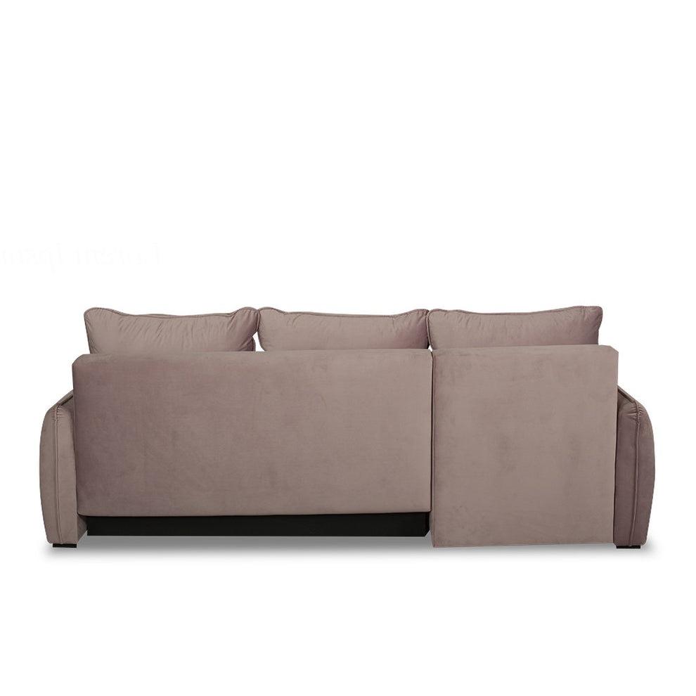 Coltar Extensibil Vida Interschimbabil Stanga/Dreapta, 5 Locuri, Lada Depozitare, Roz, 256 Cm