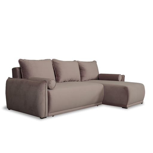 Coltar Extensibil Vida Interschimbabil Stanga/Dreapta, 5 Locuri, Lada Depozitare, Roz, 256 Cm