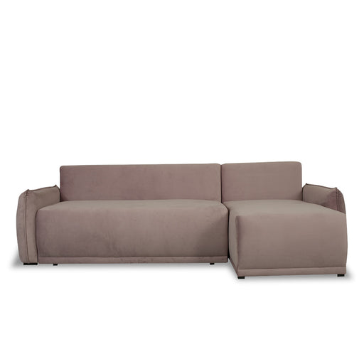 Coltar Extensibil Vida Interschimbabil Stanga/Dreapta, 5 Locuri, Lada Depozitare, Roz, 256 Cm