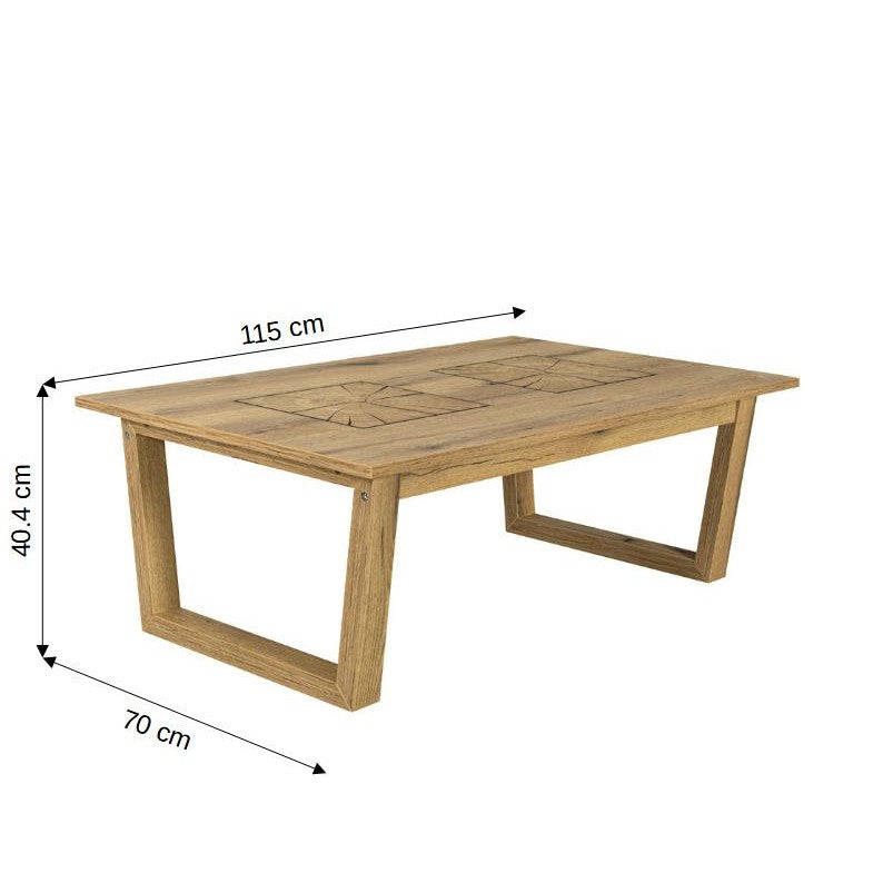 Masa Cafea Urbano White, Natur, 115 Cm