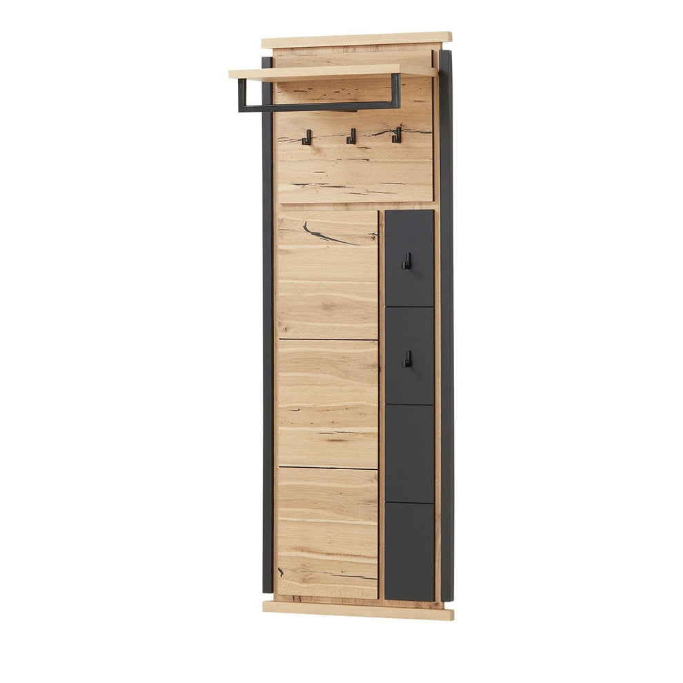 Cuier Reno Smoked Oak, Furnir Din Lemn Masiv 55 Cm