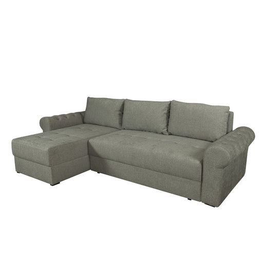 Coltar Extensibil Stanga Trendy, 5 Locuri, Lada Depozitare, Bej, 275 Cm