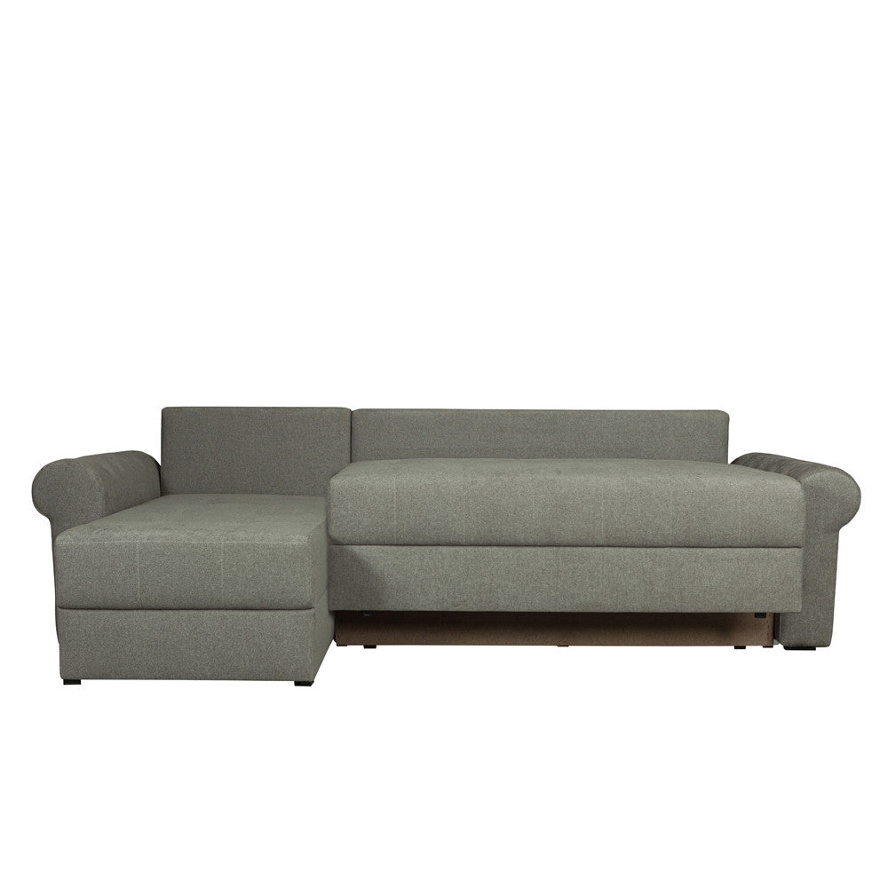 Coltar Extensibil Stanga Trendy, 5 Locuri, Lada Depozitare, Bej, 275 Cm