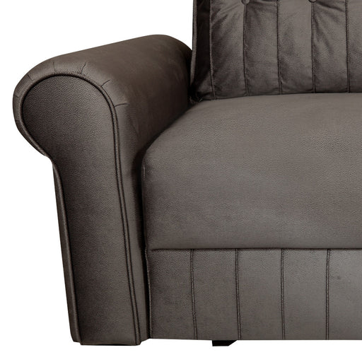Coltar Extensibil Dreapta Chic, 5 Locuri, Lada Depozitare, Gri, 273 Cm