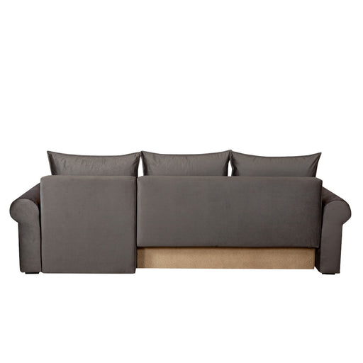 Coltar Extensibil Dreapta Chic, 5 Locuri, Lada Depozitare, Gri, 273 Cm