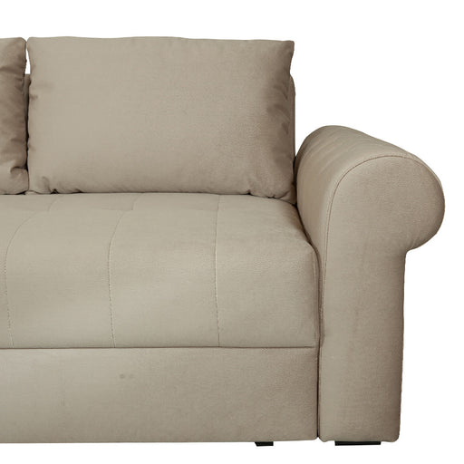 Coltar Extensibil Stanga Trendy, 5 Locuri, Lada Depozitare, Crem, 275 Cm