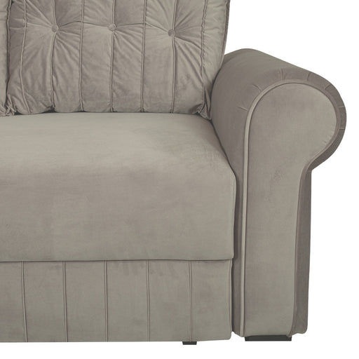 Canapea Extensibila Chic, 3 Locuri, Lada Depozitare, Bej, 242 Cm
