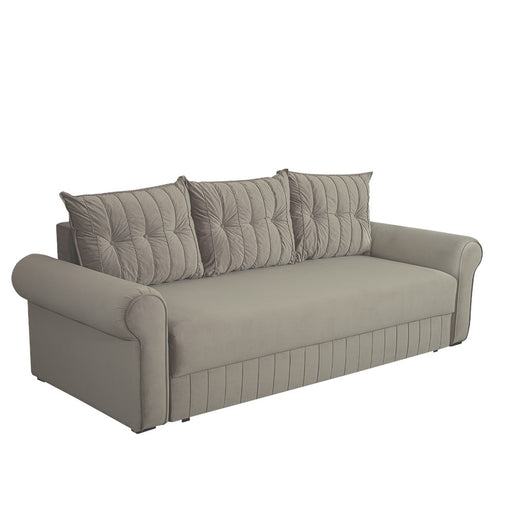 Canapea Extensibila Chic, 3 Locuri, Lada Depozitare, Bej, 242 Cm