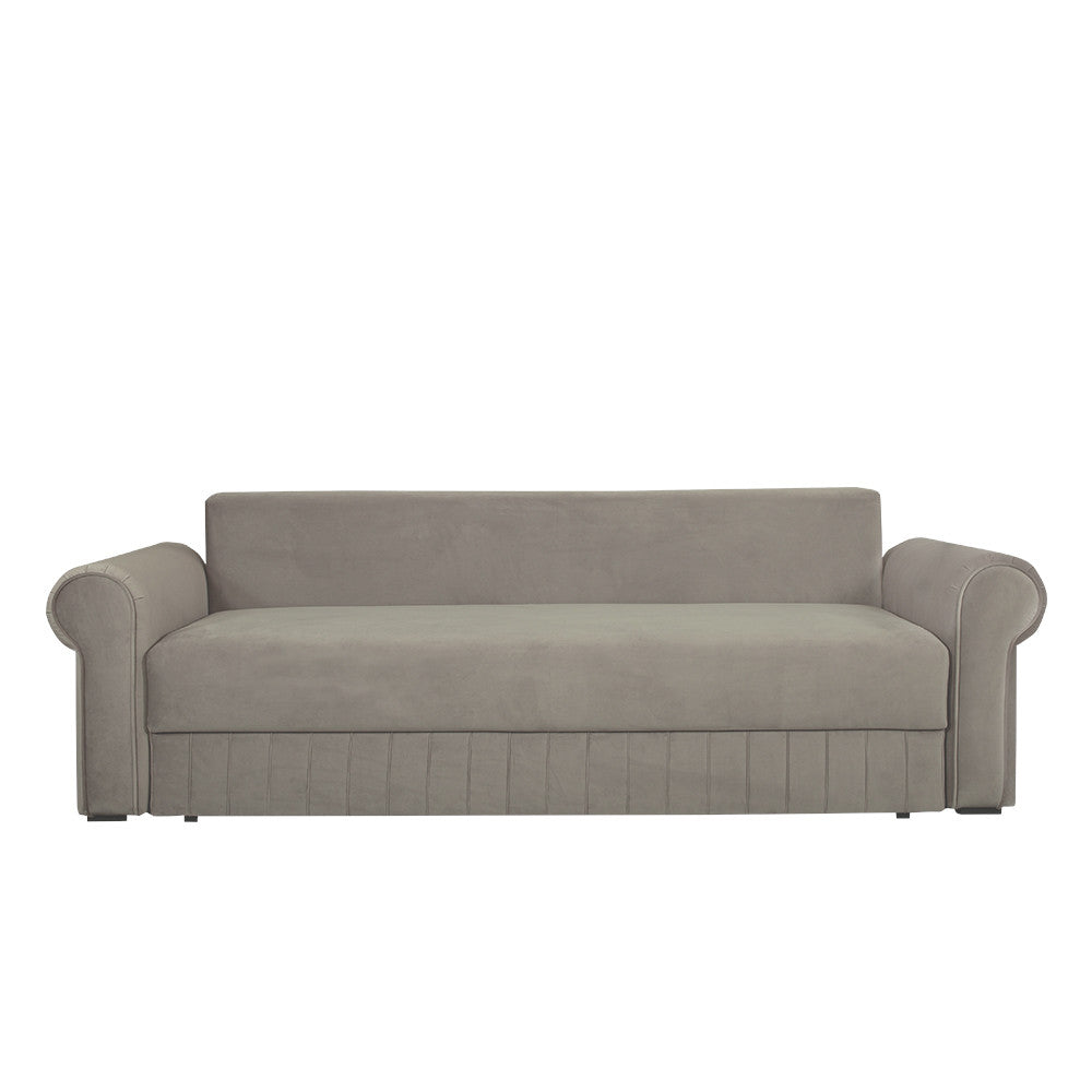 Canapea Extensibila Chic, 3 Locuri, Lada Depozitare, Bej, 242 Cm