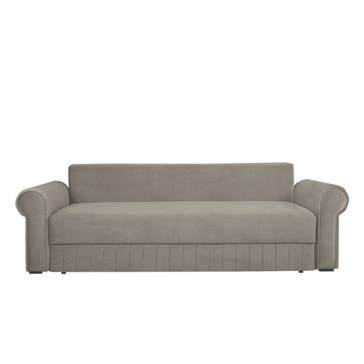 Canapea Extensibila Chic, 3 Locuri, Lada Depozitare, Bej, 242 Cm