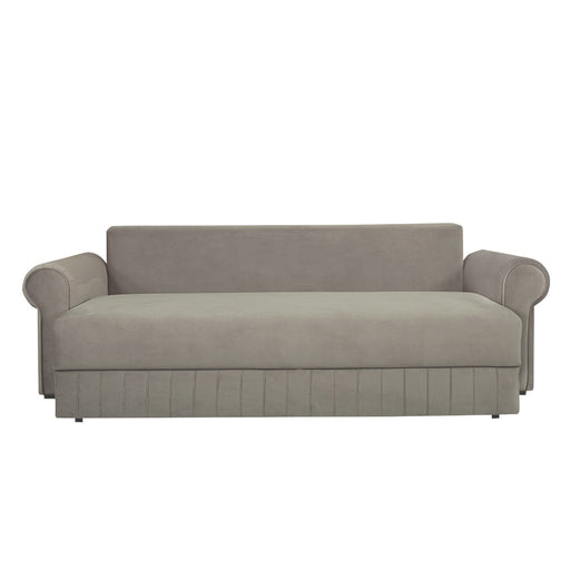 Canapea Extensibila Chic, 3 Locuri, Lada Depozitare, Bej, 242 Cm