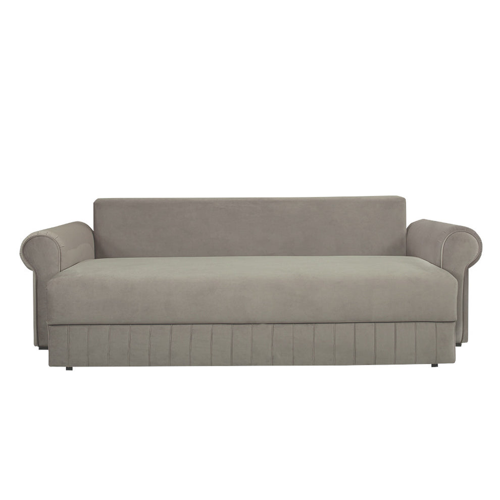 Canapea Extensibila Chic, 3 Locuri, Lada Depozitare, Bej, 242 Cm