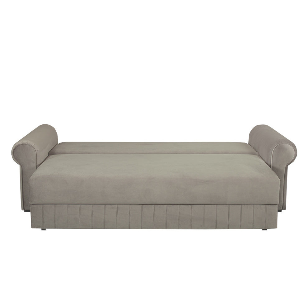 Canapea Extensibila Chic, 3 Locuri, Lada Depozitare, Bej, 242 Cm
