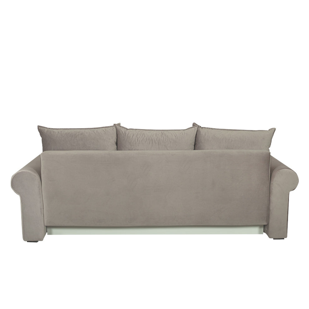 Canapea Extensibila Chic, 3 Locuri, Lada Depozitare, Bej, 242 Cm