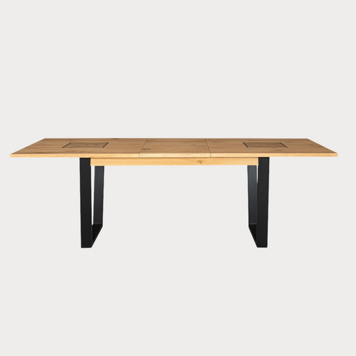 Masa Extensibila Urbano Oak, Stejar Rustic Si Negru, 160/210 X 76.5 X 90 Cm