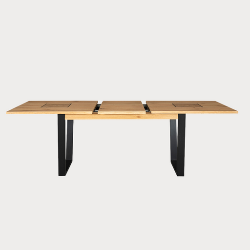 Masa Extensibila Urbano Oak, Stejar Rustic Si Negru, 160/210 X 76.5 X 90 Cm