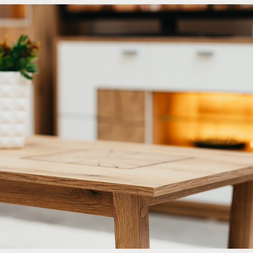 Masa Cafea Urbano White, Natur, 115 Cm